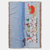 クリスマスそり スローブランケット (正面縦)