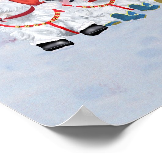 クリスマスそり ポスター (角)