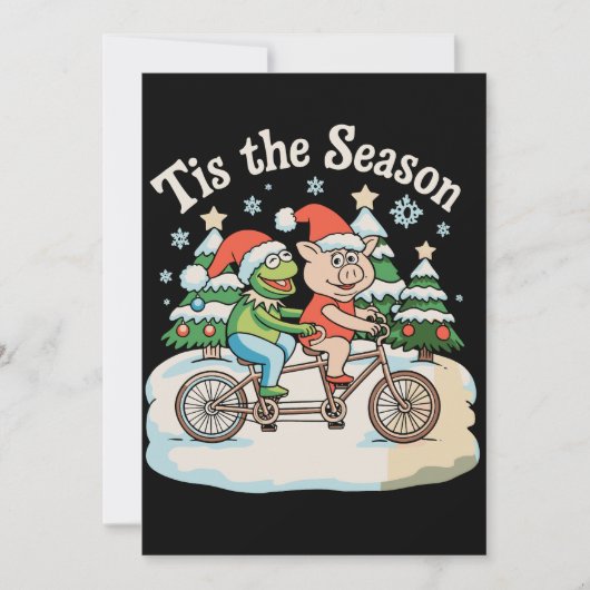 クリスマスだね フロッグ トード 自転車 サンタ クリスマス (正面)