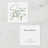 クリスマスだもの、楽しくホリデーしようぜ! ノートカード (正面/裏面)