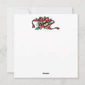 クリスマスだよ、雪だるまのお祭り シーズンカード (裏面)