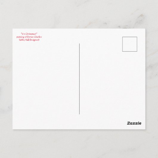 「クリスマスだ！」 ポストカード (裏面)