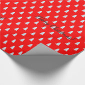 クリスマスだ！松カラフルの木 ラッピングペーパー (角)