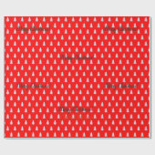 クリスマスだ！松カラフルの木 ラッピングペーパー (フラット)