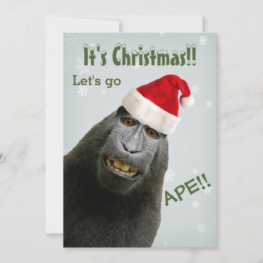 クリスマスだ! Let's Go Ape!! 招待状 (正面)