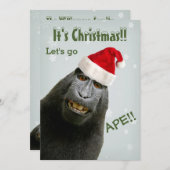 クリスマスだ! Let's Go Ape!! 招待状 (正面/裏面)