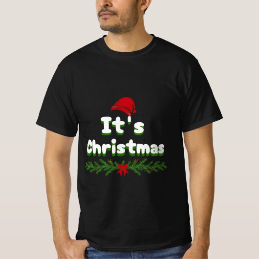 クリスマスだ Tシャツ (正面)