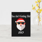 クリスマスっておかしいよね 下品で汚いユーモアのギフトA カード (黄色い花)