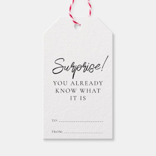 クリスマスって何だか分おもしろいかる ギフトタグ (正面)