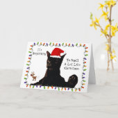 クリスマスっぽいにおいがしてきたニャ カード (黄色い花)