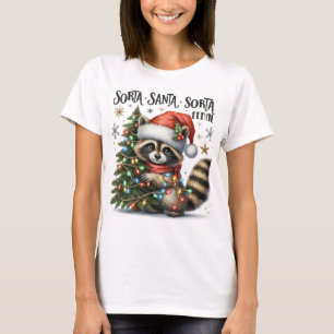 クリスマスっぽいサンタっぽい野生児 Tシャツ