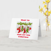 **クリスマスつるに付き合いたい** カード (黄色い花)