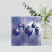 クリスマスつるのブルーボードフラットカード (スタンド正面)