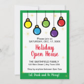 クリスマスつるオーナメントオープンハウス 招待状 (正面)