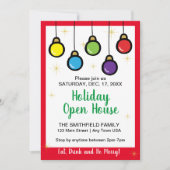 クリスマスつるオーナメントオープンハウス 招待状 (正面)
