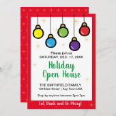 クリスマスつるオーナメントオープンハウス 招待状 (正面/裏面)