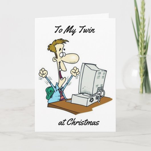 クリスマスでの私の***双子の弟*** シーズンカード (正面)