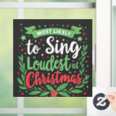 クリスマスで一番声大きく歌いそう ウィンドウサイン (ホーム)