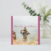 クリスマスで家族の瞬間を大切に シーズンカード (スタンド正面)