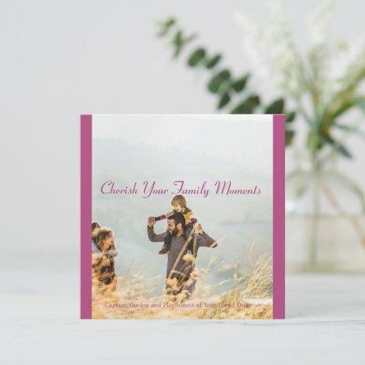 クリスマスで家族の瞬間を大切に シーズンカード (スタンド正面)