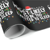 クリスマスで寝不足になりがち ラッピングペーパー (ロールコーナー)