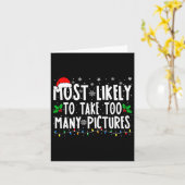 クリスマスで最も写真を撮りすぎる カード (黄色い花)