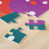 クリスマスで最も可愛い漫画カラフルの木 ジグソーパズル (側面)