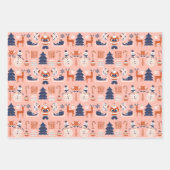 クリスマスとお正月のプレゼント ラッピングペーパーシート (正面3)