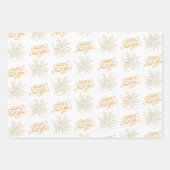 クリスマスとお正月のプレゼント ラッピングペーパーシート (正面2)