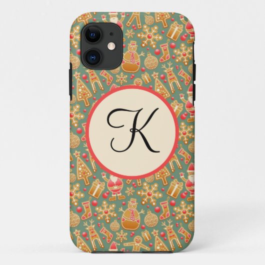 クリスマスとイニシャル Case-Mate iPhoneケース (裏面)