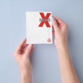 クリスマスとクリスマスツリーオーナメント+あなたのアイディア チラシ (手)