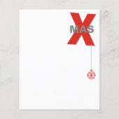 クリスマスとクリスマスツリーオーナメント+あなたのアイディア チラシ (裏面)