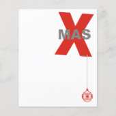 クリスマスとクリスマスツリーオーナメント+あなたのアイディア チラシ (正面)