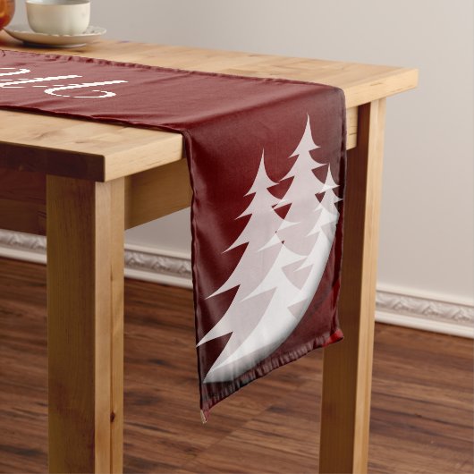 クリスマスとクリスマスツリー ロングテーブルランナー (インサイチュ)