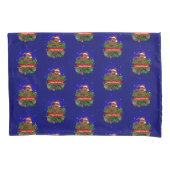 クリスマスとクリスマスラビット 枕カバー (正面左)