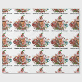 クリスマスとコーヒーに夢中 ラッピングペーパー (フラット)