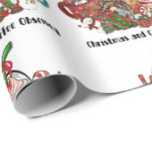 クリスマスとコーヒーに夢中 ラッピングペーパー (ロールコーナー)