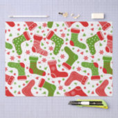 クリスマスとシームレスなベクタパ違うターン 薄葉紙 (クラフト)