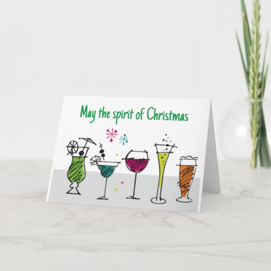 「クリスマスとスピリッツの精神も」 シーズンカード (正面)