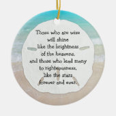 クリスマスとドルのクリスチャンのリーダーシップ セラミックオーナメント (正面)