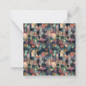 クリスマスとニューイヤーの水彩画のマイアミ ノートカード (正面)