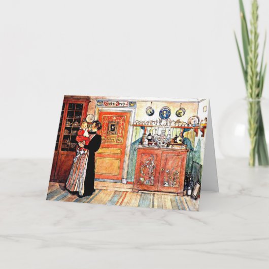 クリスマスとニューエコの間、カール・ラーソン芸術 カード (正面)