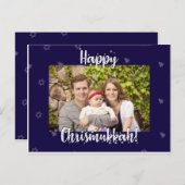 クリスマスとハヌカの祝賀カード シーズンポストカード (正面/裏面)