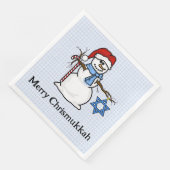 クリスマスとハヌカの雪だるまナプキン (コーナー)