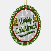 クリスマスとハヌカー セラミックオーナメント (右)