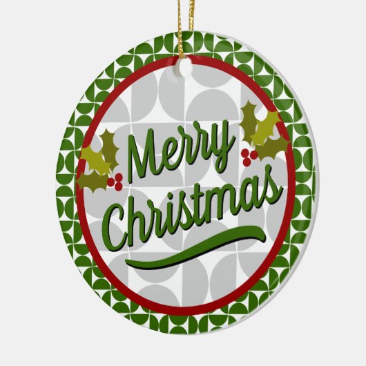 クリスマスとハヌカー セラミックオーナメント (左)