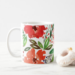 クリスマスとハンドマ色彩の鮮やかグ コーヒーマグカップ