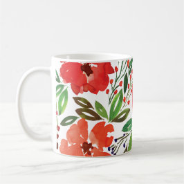 クリスマスとハンドマ色彩の鮮やかグ コーヒーマグカップ