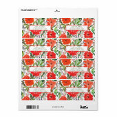 クリスマスとハンドラ絵を描ベル ラベル (フルシート)