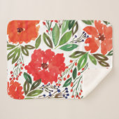 クリスマスとハンド絵を描 シェルパブランケット (正面(横))